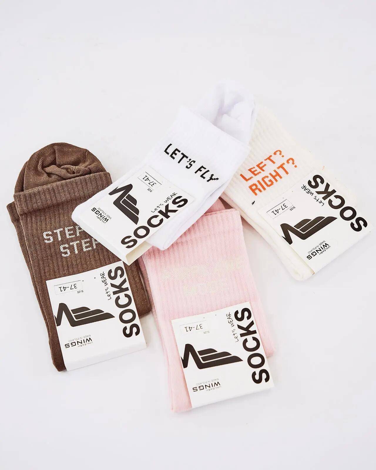 Dames sokken WINGS UNLEASH PINK 3/3
