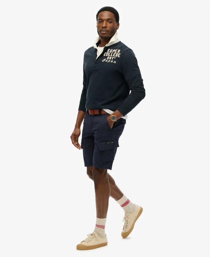superdry Organic Cotton Core Cargo Shorts – Eclipse Marineblau 4/7