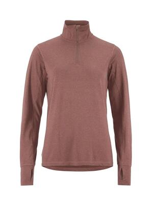 Craft flow hz ls w — dames lange mouw top met col en halve rits