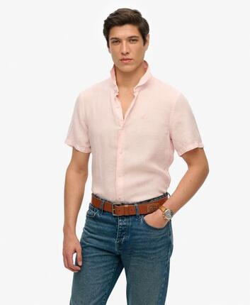 superdry Camisa de lino bordada Embroidered Vacation Linen Shirt