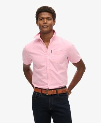 Superdry oxford short sleeve shirt – korte mouw oxford-overhemd van katoen