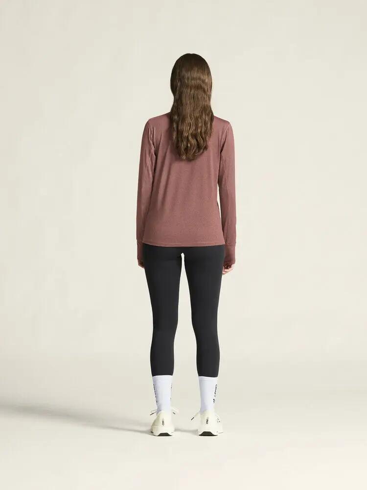 craft Flow HZ LS W — lange mouw top met col en rits van gerecycled polyester 7/7