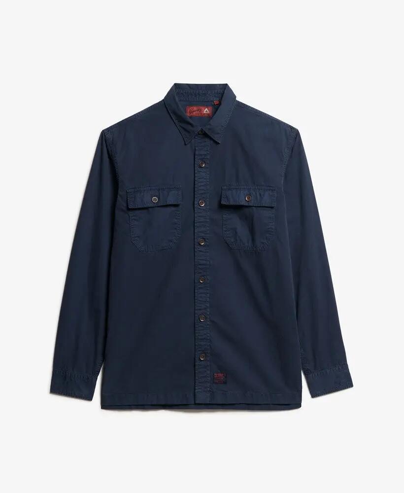 superdry Military Ls Shirt z bawełny organicznej 6/6