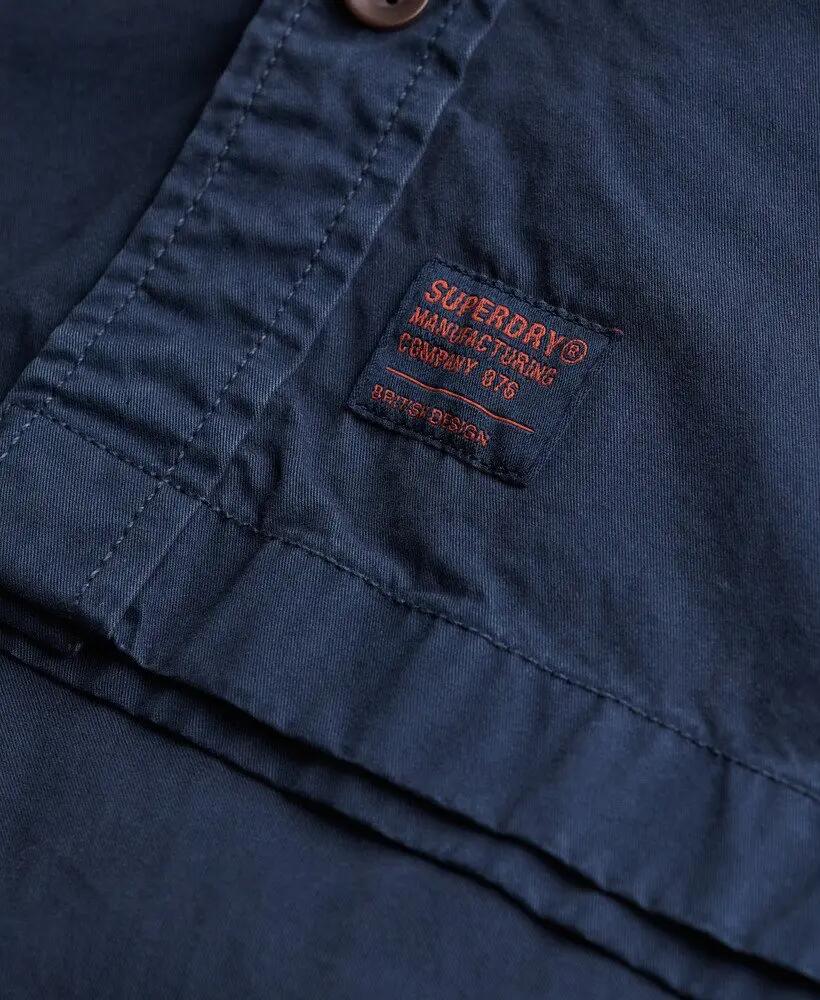 superdry Military Ls Shirt z bawełny organicznej 5/6