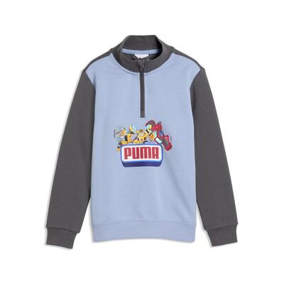 Puma x transformers sweatshirt met halve rits en print voor kinderen puma