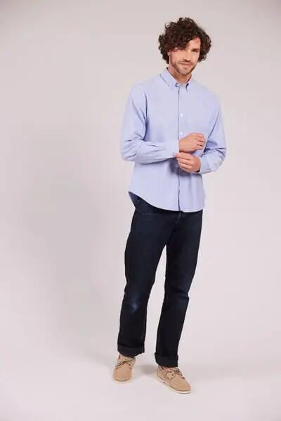sebago Oxford Button Down Shirt bleu 5/6