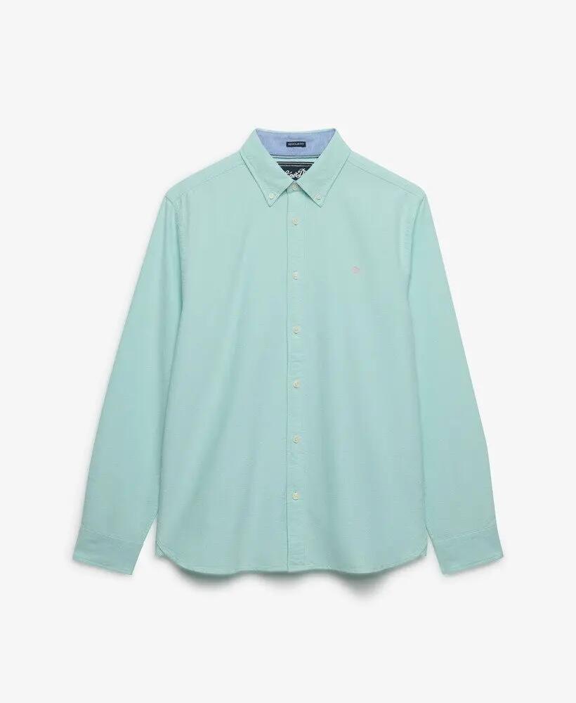 superdry Camicia Preppy Oxford Manica Lunga in Cotone Bio 7/7