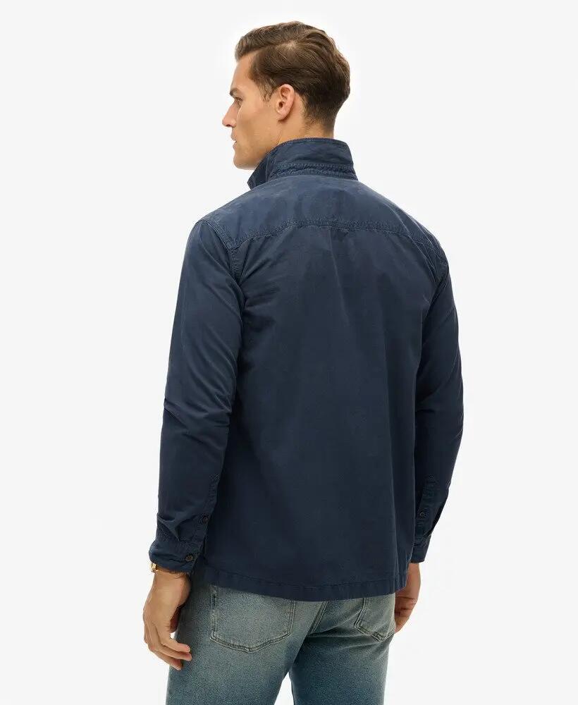 superdry Military Ls Shirt z bawełny organicznej 4/6