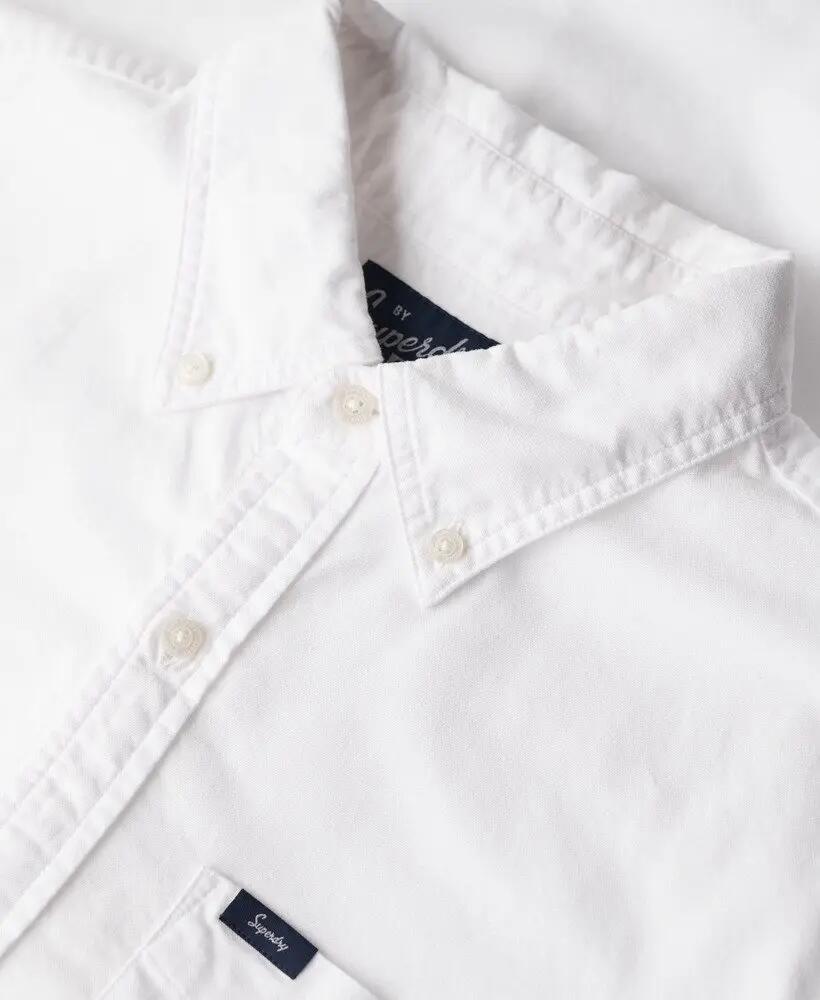 superdry Koszula Oxford krótkiego rękawa z bawełny organicznej 7/7