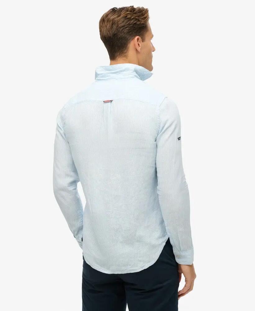 superdry Camicia casual maniche lunghe in lino — 100% lino 3/7