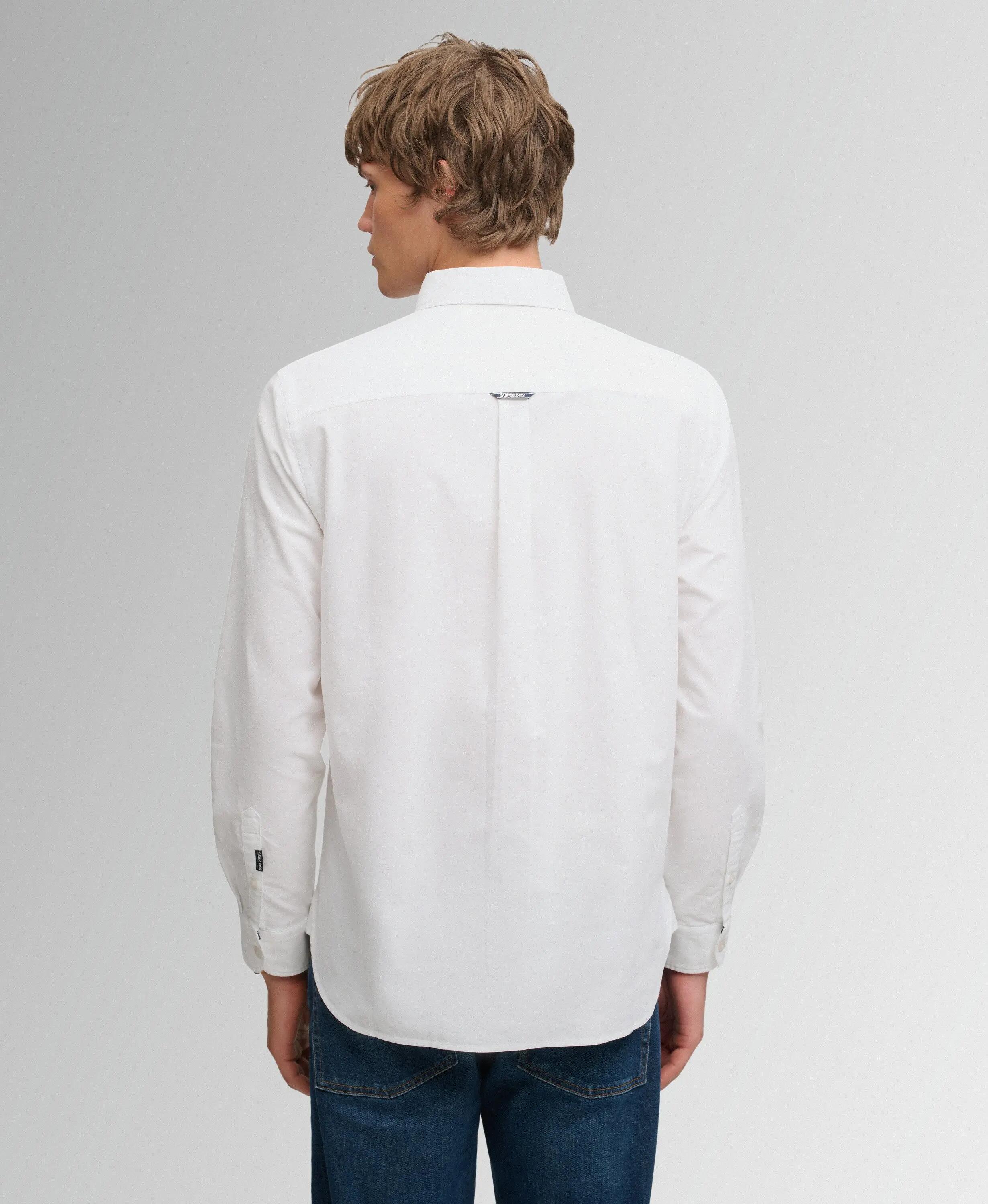 superdry Camisa Classic Oxford manga larga en algodón orgánico 5/7