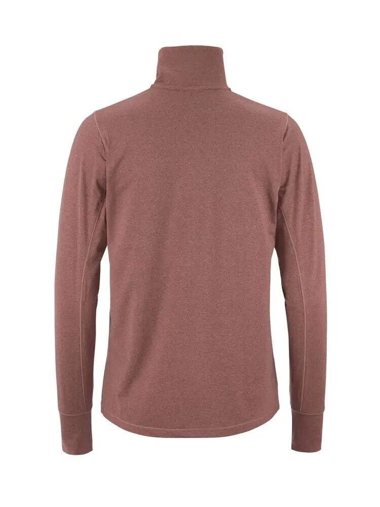 craft Flow HZ LS W — lange mouw top met col en rits van gerecycled polyester 2/7