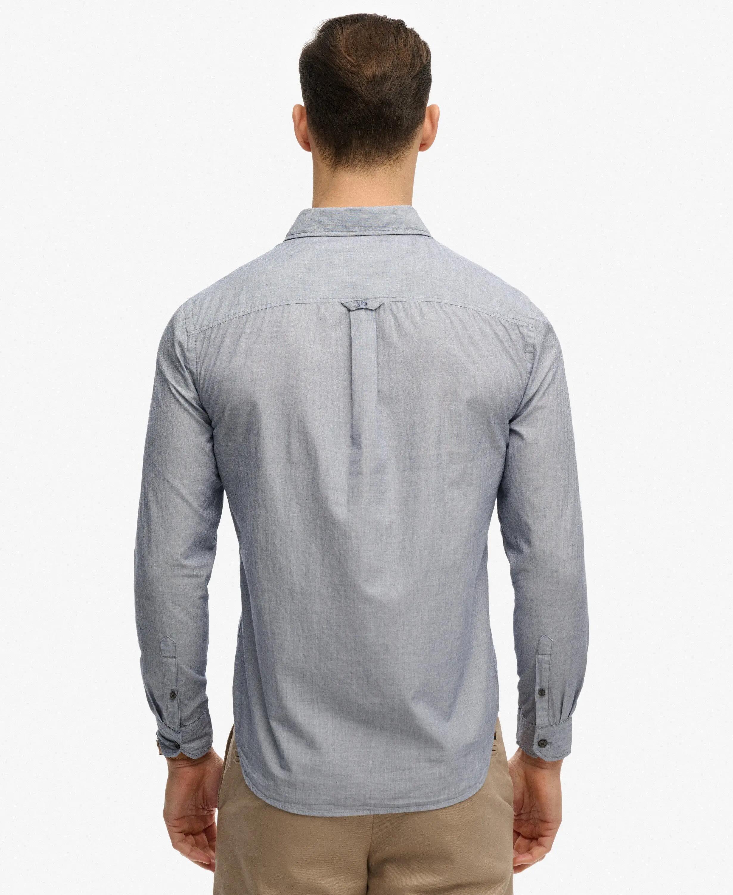 superdry Camicia Cut Away Poplin manica lunga in cotone biologico 5/5