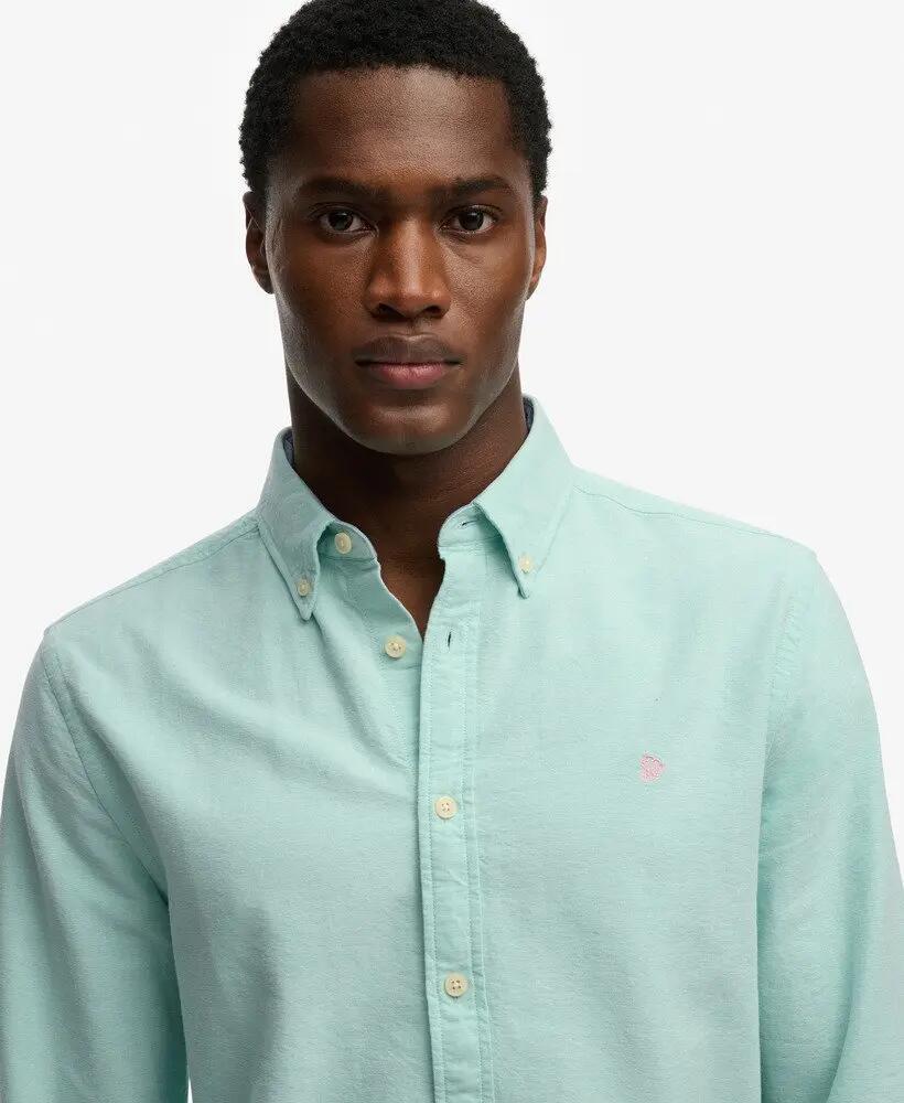 superdry Camicia Preppy Oxford Manica Lunga in Cotone Bio 4/7