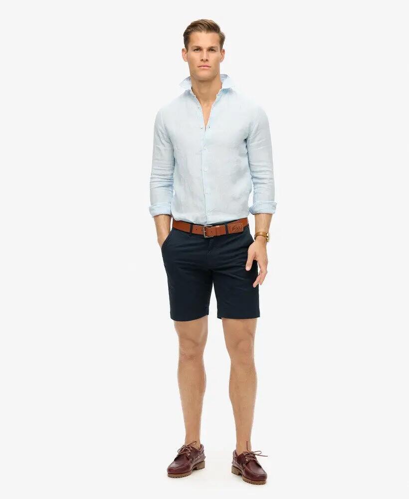 superdry Camicia casual maniche lunghe in lino — 100% lino 2/7