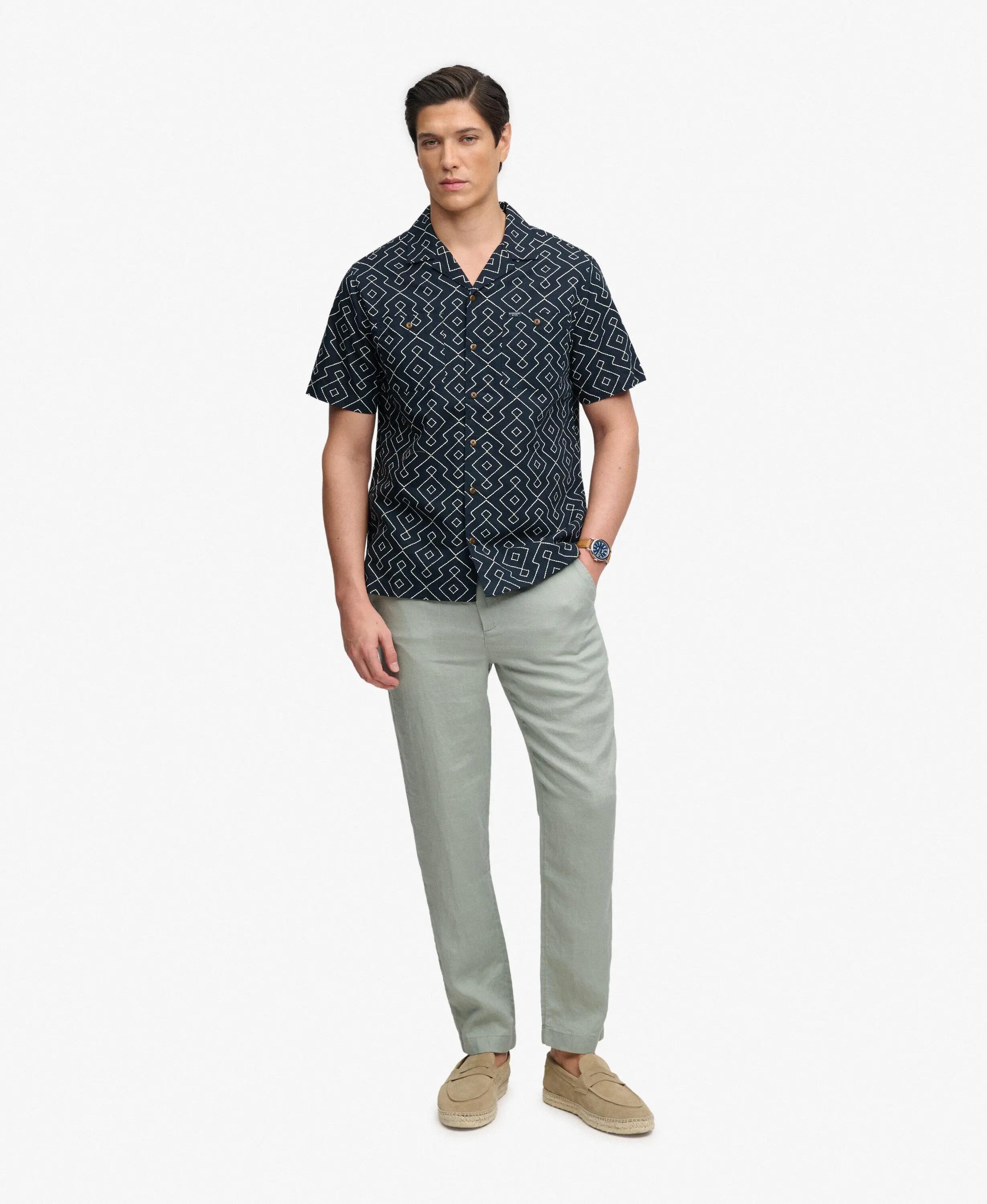 superdry Chemise de Plage Imprimée Premium manches courtes – Lin/Coton 3/5