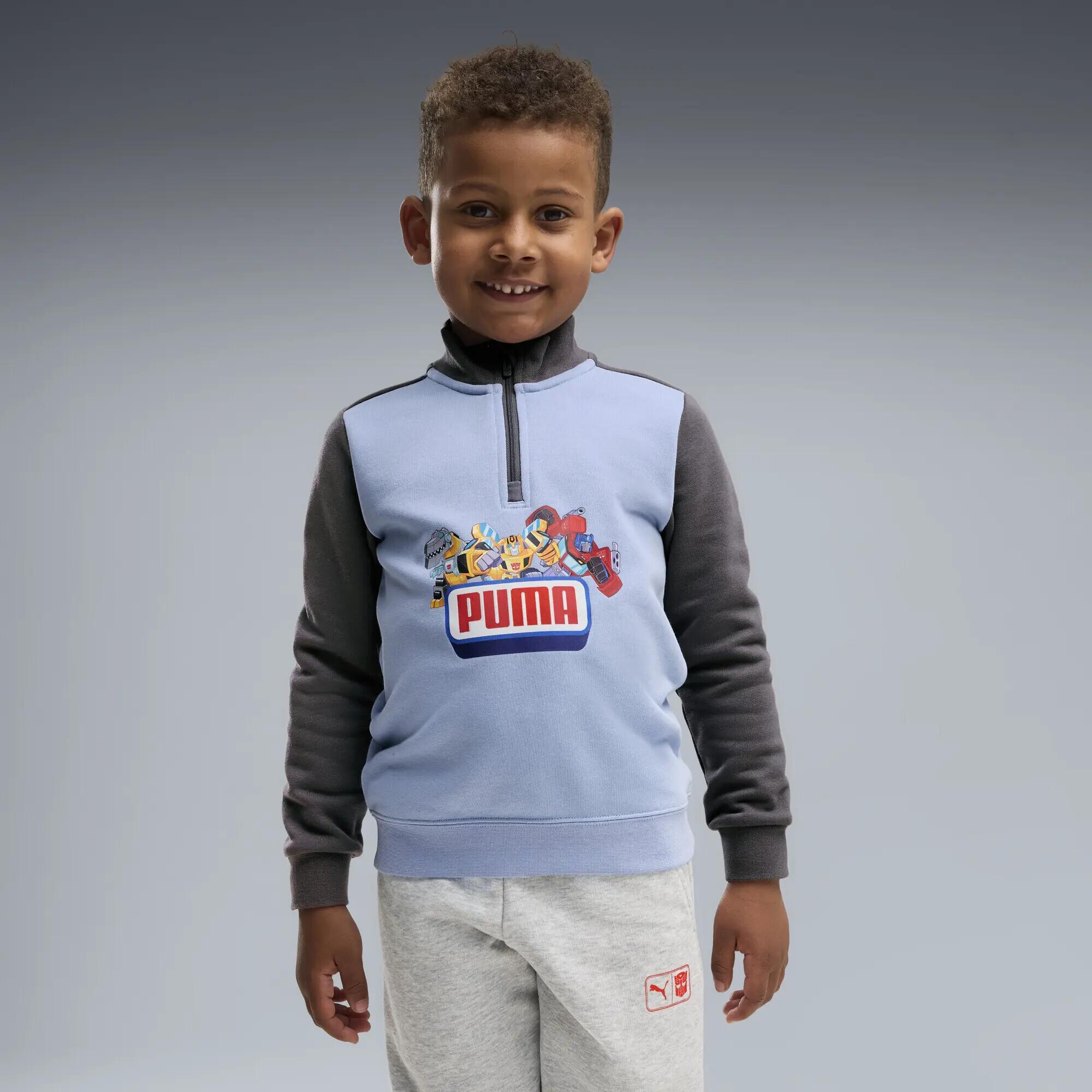 PUMA x TRANSFORMERS sweatshirt met halve rits en print voor kinderen PUMA 2/5