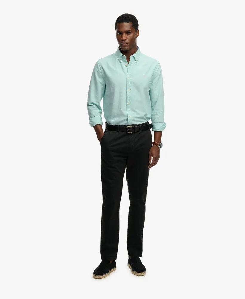 superdry Camicia Preppy Oxford Manica Lunga in Cotone Bio 3/7