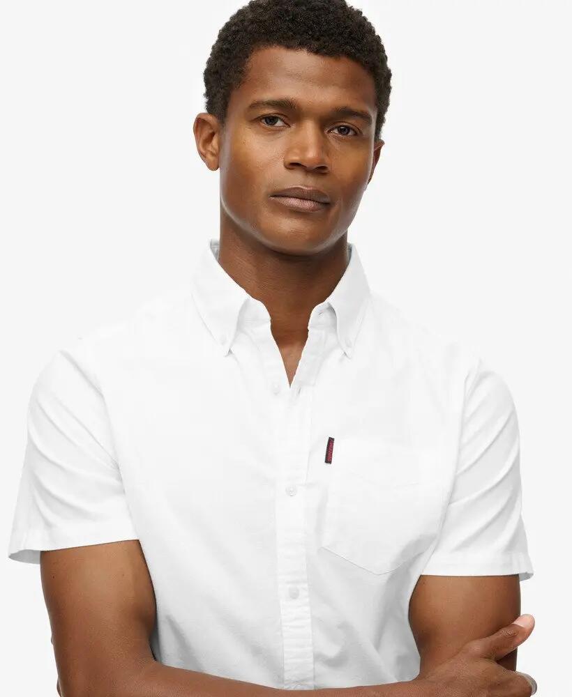 superdry Koszula Oxford krótkiego rękawa z bawełny organicznej 4/7