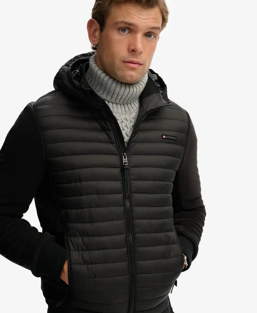superdry Veste Hooded Storm Fleece Hybrid - Noir, Slim fit, Matières recyclées 2/6