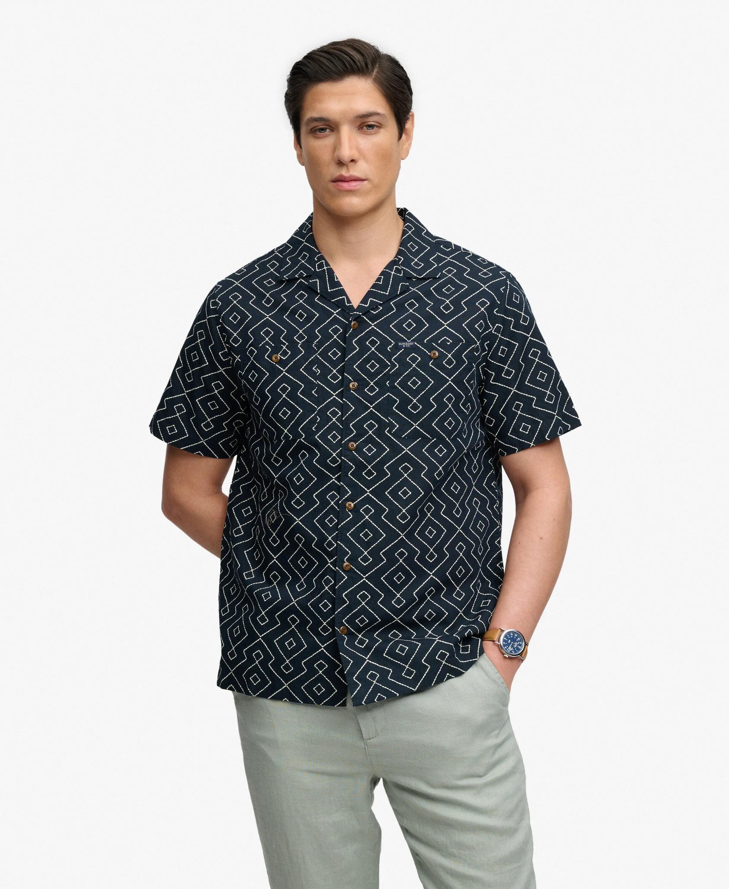 superdry Chemise de Plage Imprimée Premium manches courtes – Lin/Coton 2/5