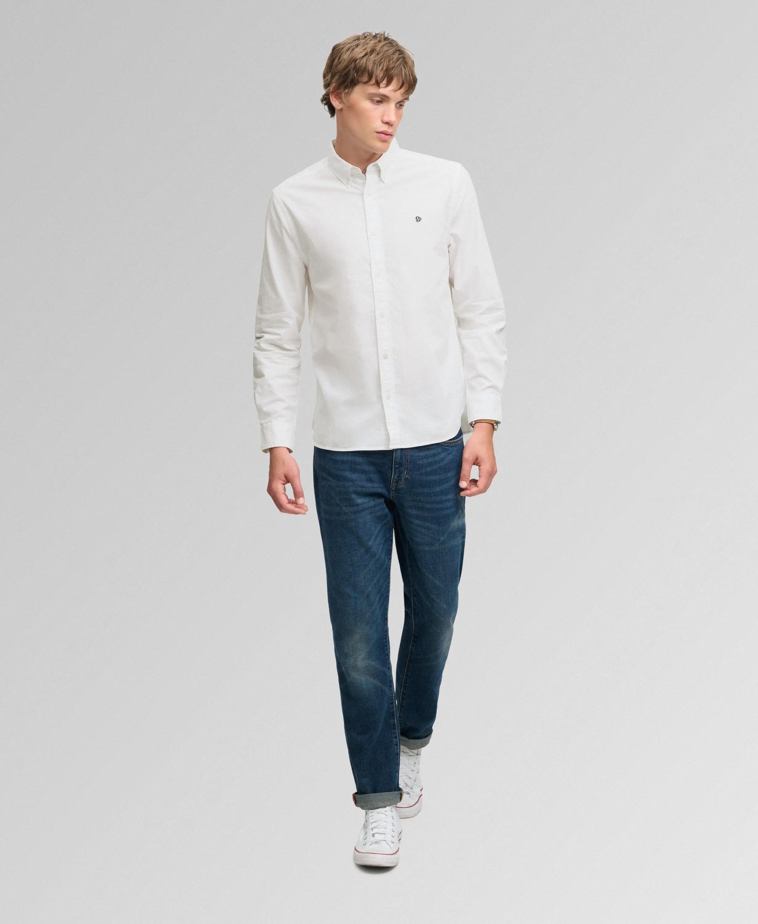 superdry Camisa Classic Oxford manga larga en algodón orgánico 3/7