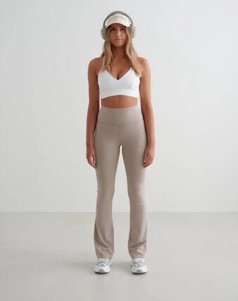 Femme Legging Évasé Taille Haute Grande Longueur Sense Rouge