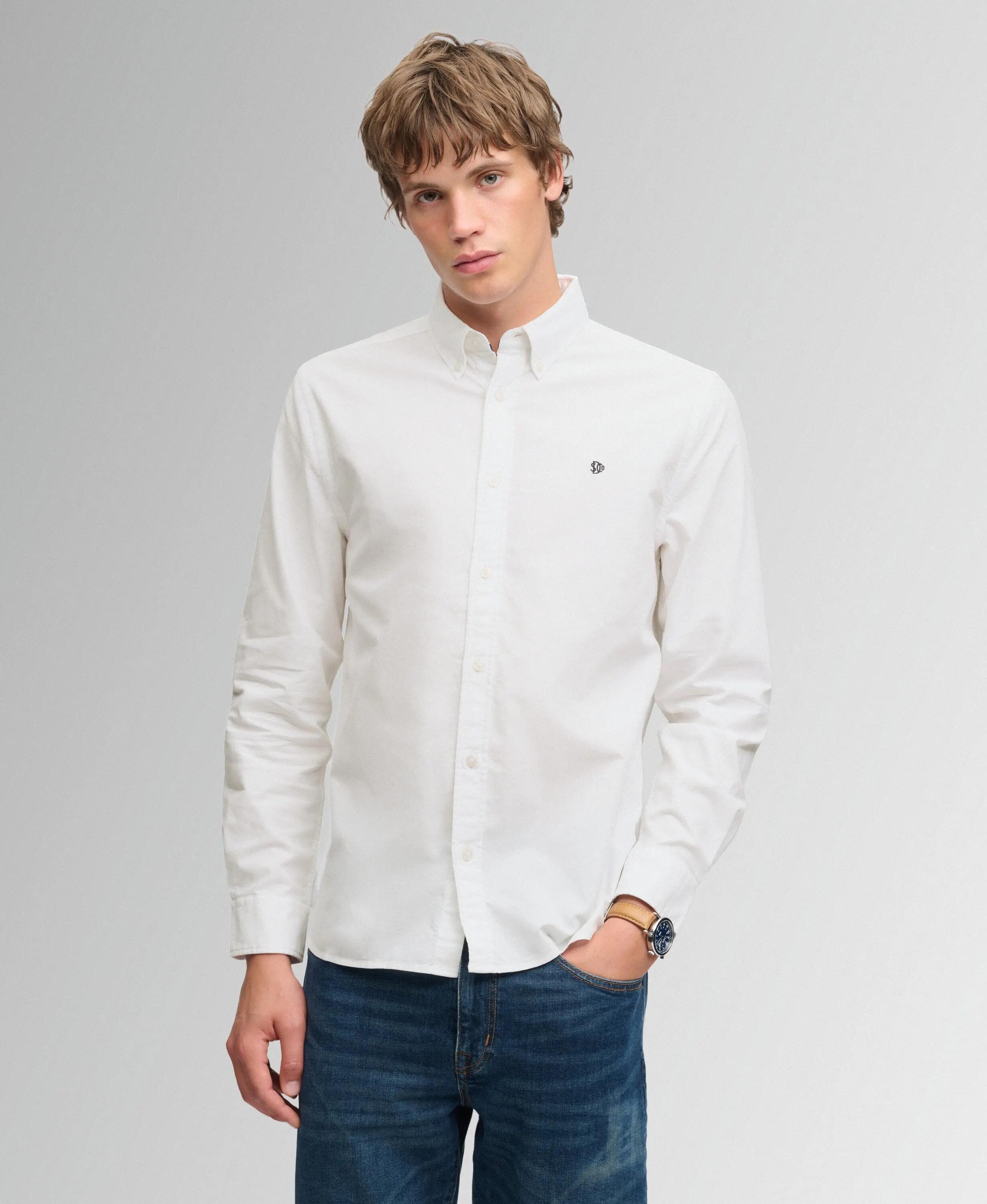 superdry Camisa Classic Oxford manga larga en algodón orgánico 2/7
