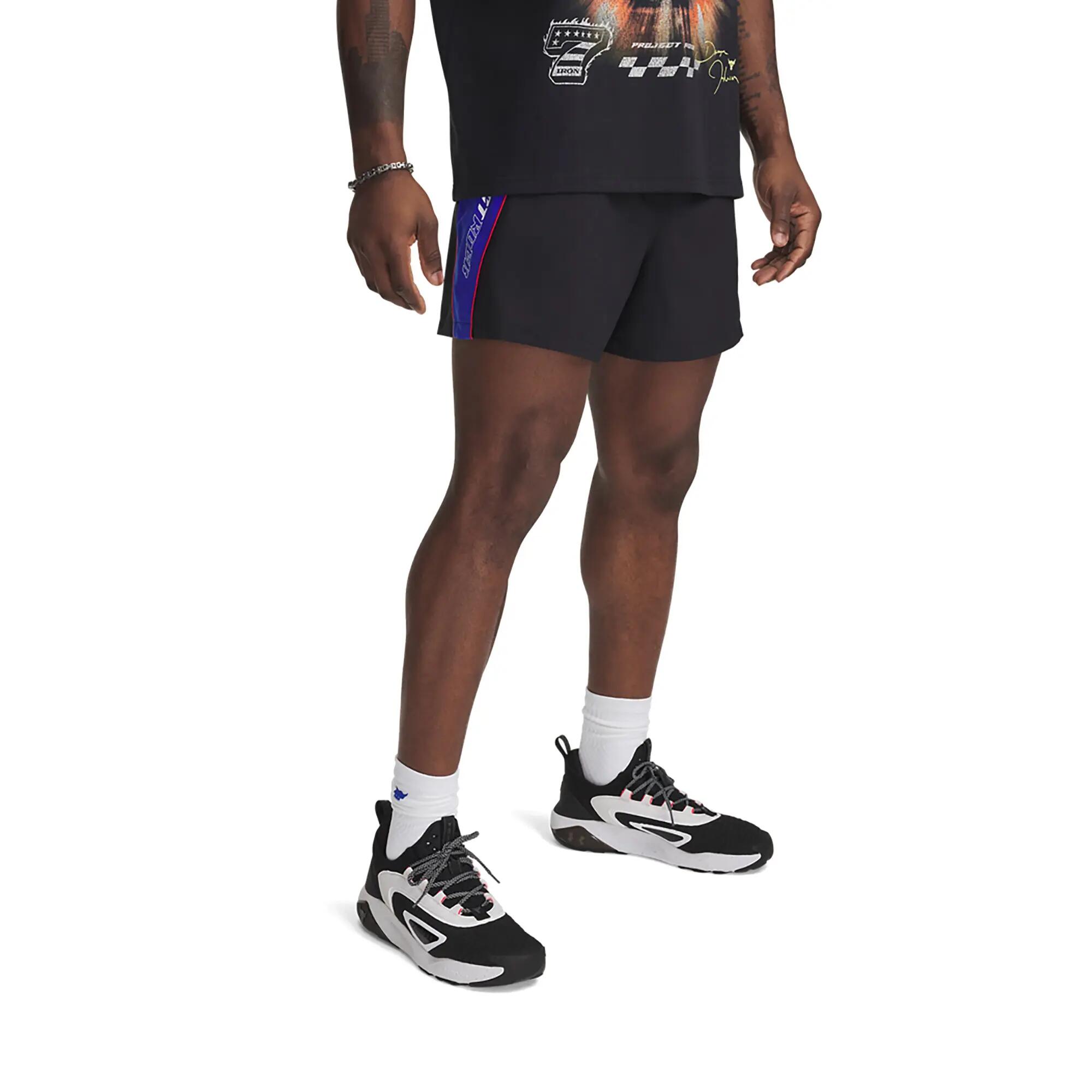 Spodenki treningowe męskie Under Armour Project Rock Colorblock Woven 5/5