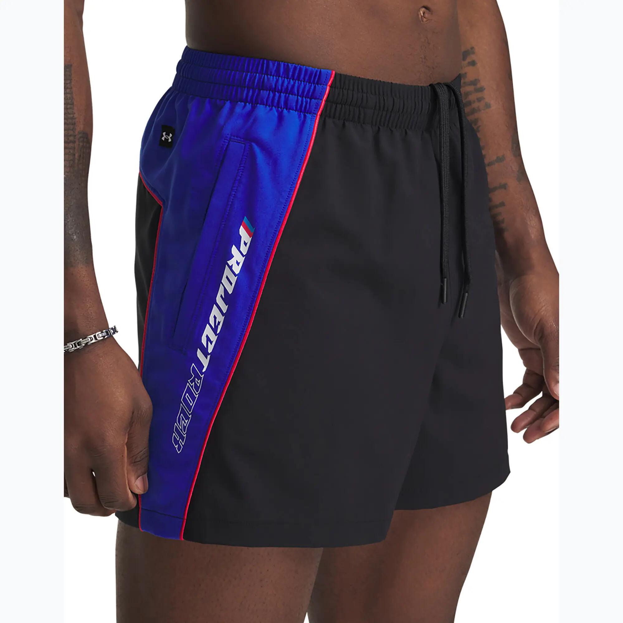 Spodenki treningowe męskie Under Armour Project Rock Colorblock Woven 4/5