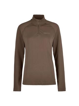 craft Active Comfort LS HZ 2 W — Haut femme à demi‑zip, régulation thermique