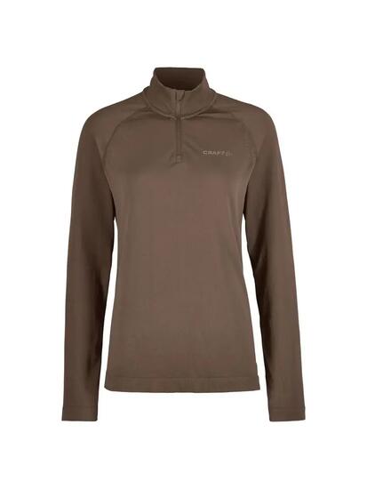 craft Active Comfort LS HZ 2 W — Haut femme à demi‑zip, régulation thermique