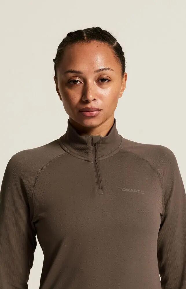 craft Active Comfort LS HZ 2 W — Haut femme à demi‑zip, régulation thermique 7/7