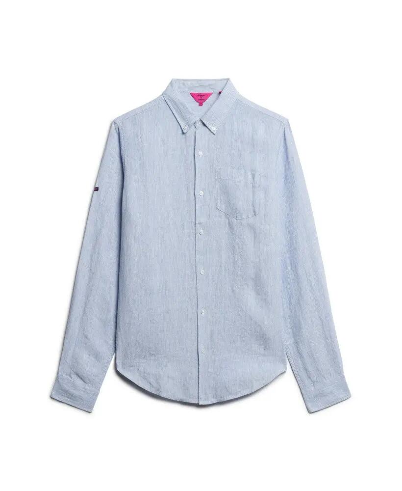 superdry Camisa de linho com botões em algodão orgânico 7/7