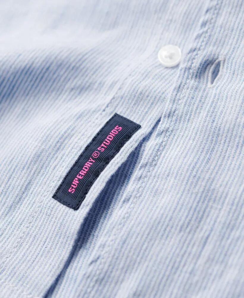 superdry Camisa de linho com botões em algodão orgânico 5/7