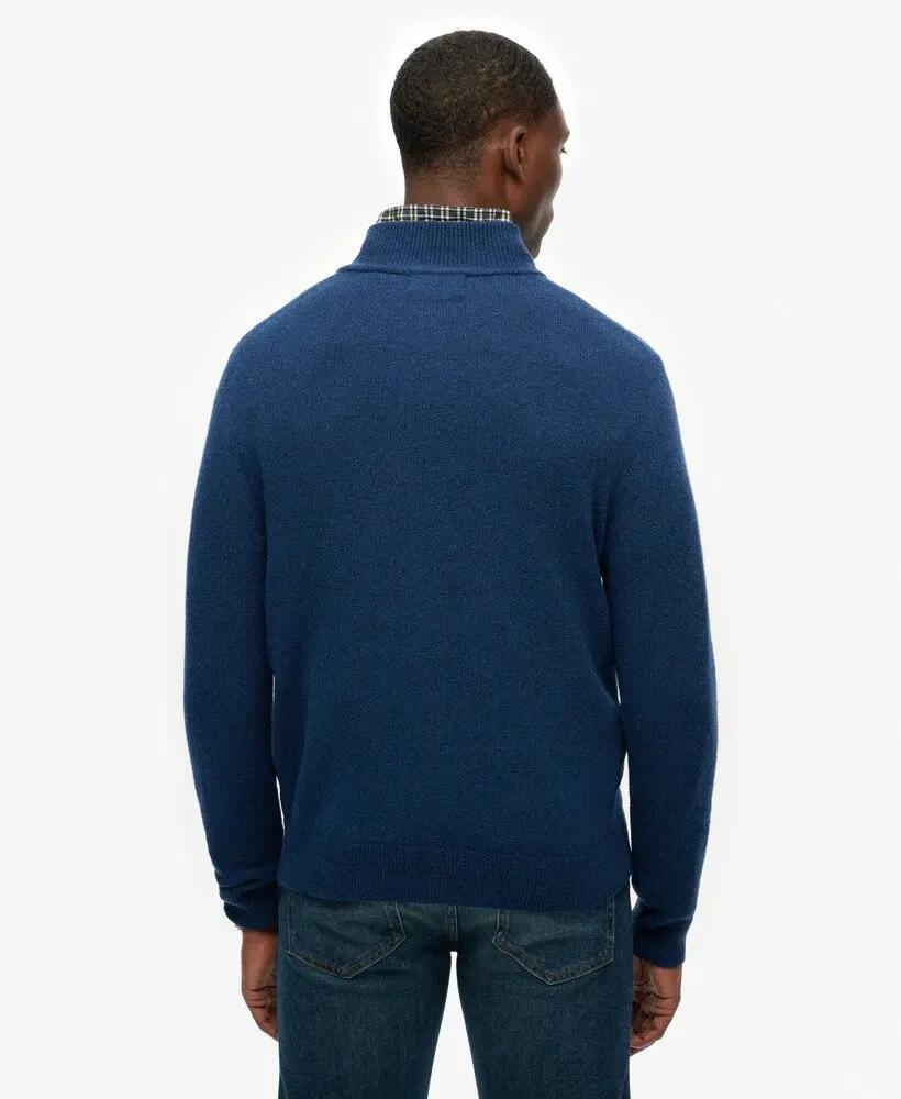superdry Wool Blend Half Zip Jumper – Camisola meio fecho em mistura de lã 5/6
