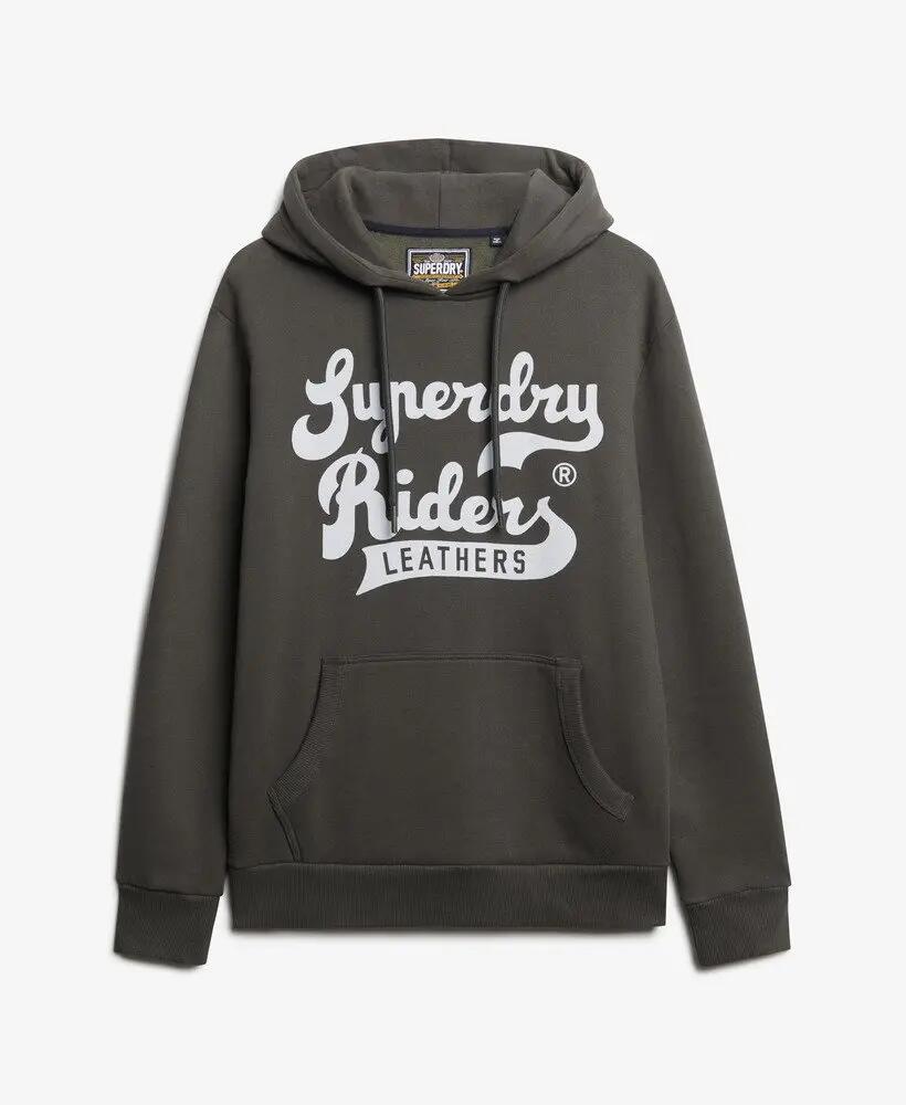 superdry Leathers Hood felpa uomo in misto cotone 6/6