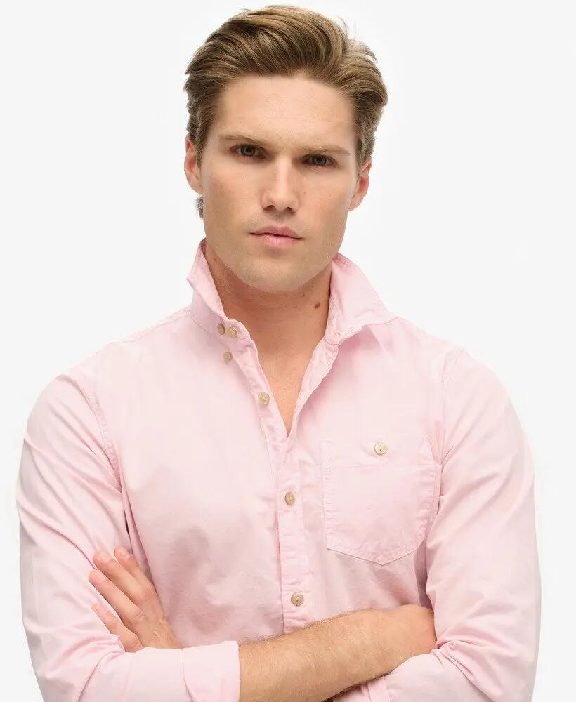 superdry Camicia a maniche lunghe Merchant Store in cotone 3/7
