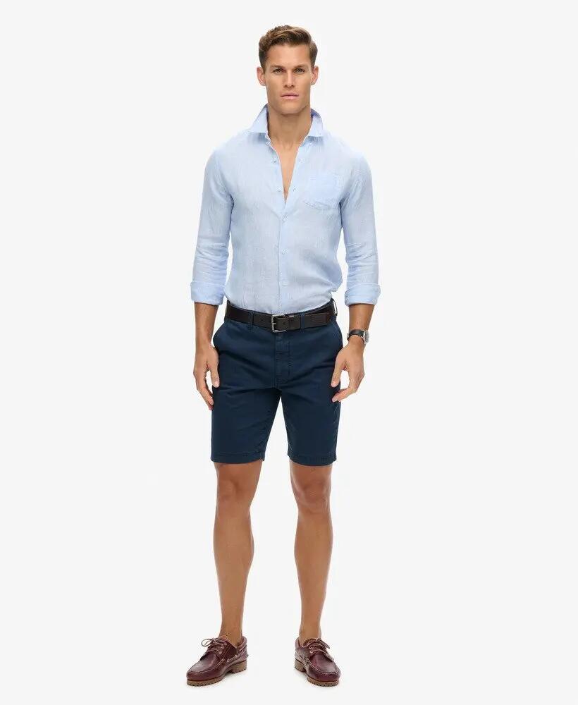 superdry Camisa de linho com botões em algodão orgânico 3/7