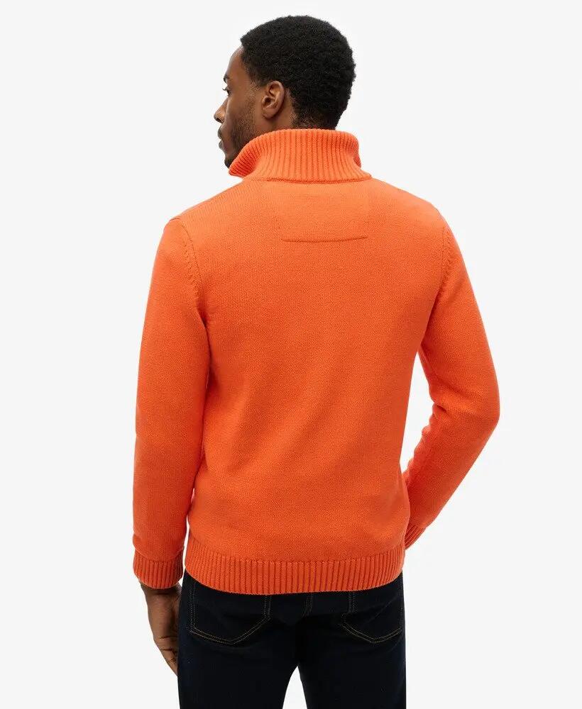 superdry Pull demi-fermeture éclair en coton bio slim 4/6
