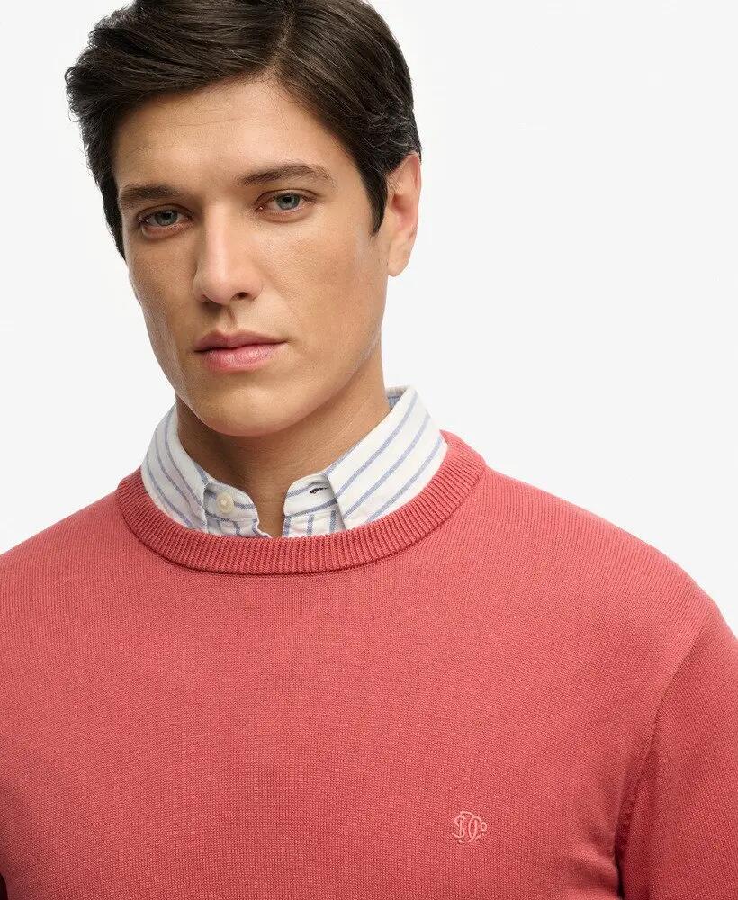 superdry Essentials Cotton Jumper – 100% algodão biológico, corte relaxed 4/7