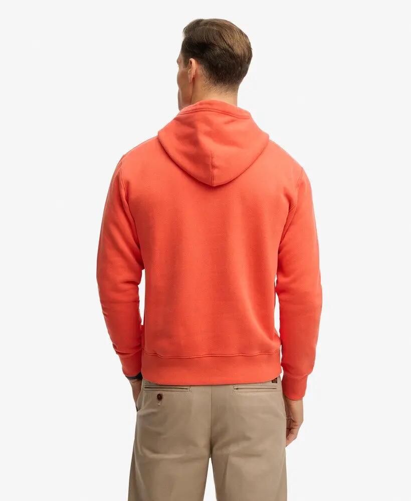superdry Micro Logo Hood hoodie loose em algodão e poliéster reciclado 5/5