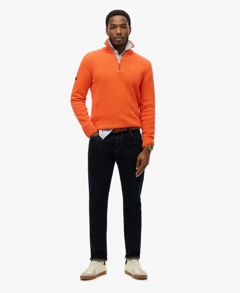 superdry Pull demi-fermeture éclair en coton bio slim 2/6