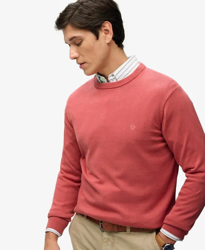 superdry Essentials Cotton Jumper – 100% algodão biológico, corte relaxed 2/7