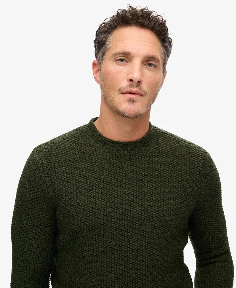 superdry The Merchant Store Camisola texturada — corte relaxed 3/6