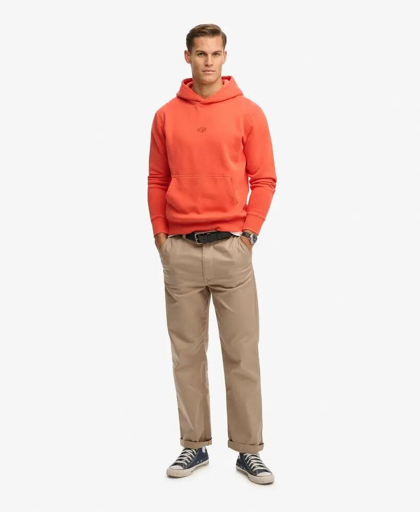superdry Micro Logo Hood hoodie loose em algodão e poliéster reciclado 3/5