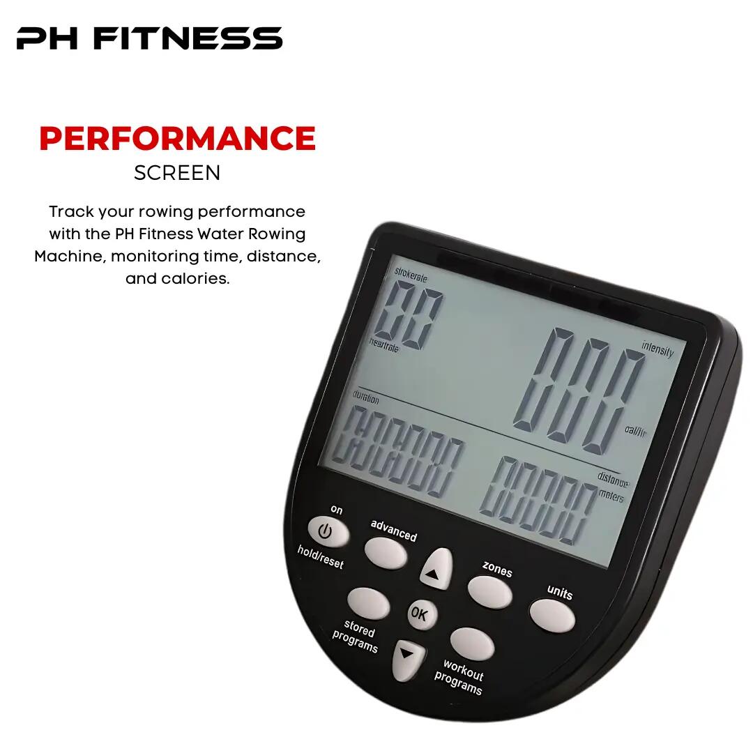 PH Fitness Vogatore in legno pieghevole – Resistenza ad acqua 7/8
