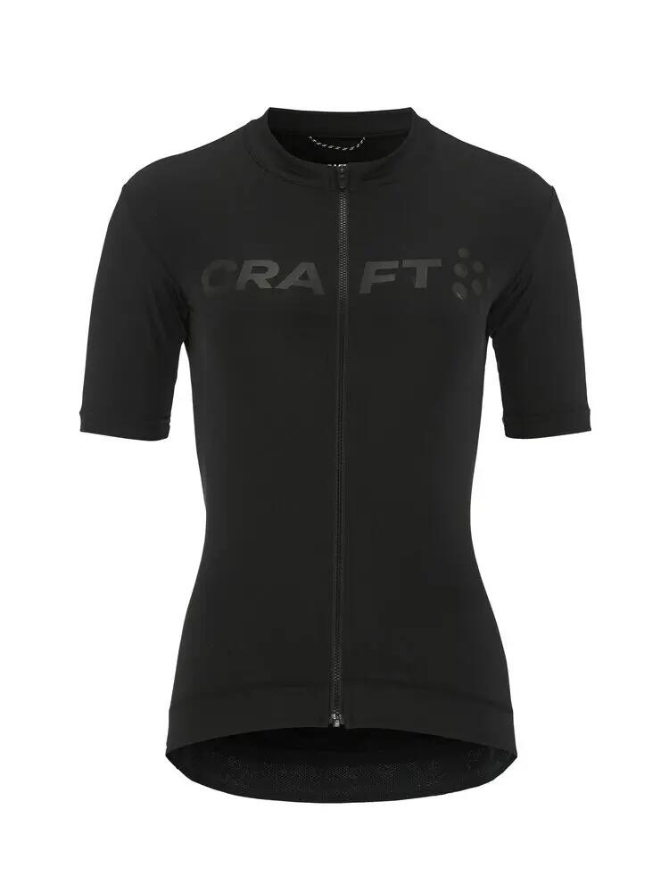 craft Endur Logo Jersey W – Maglia bici aderente, nero 2/7