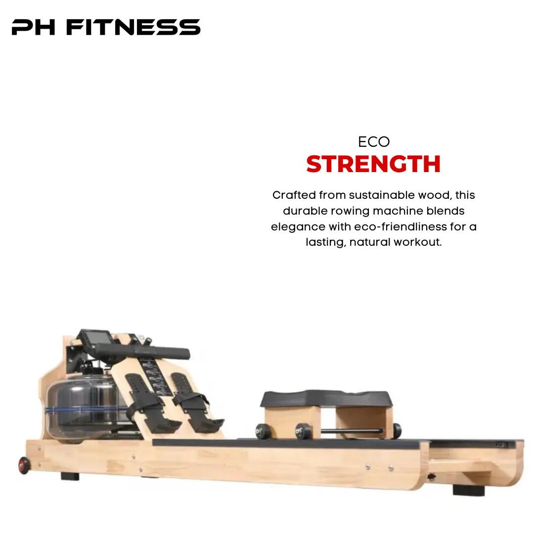 PH Fitness Vogatore in legno pieghevole – Resistenza ad acqua 5/8