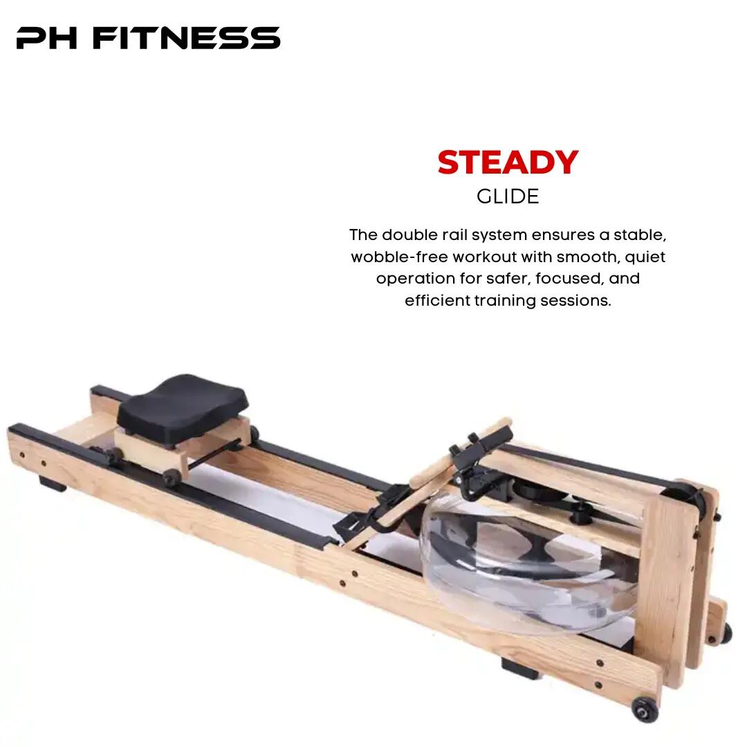 PH Fitness Vogatore in legno pieghevole – Resistenza ad acqua 4/8